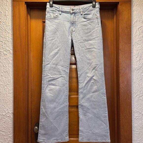 Superdry Light Blue Denim Slim Flare Jeans Women’s 30/31 - Picture 1 of 8